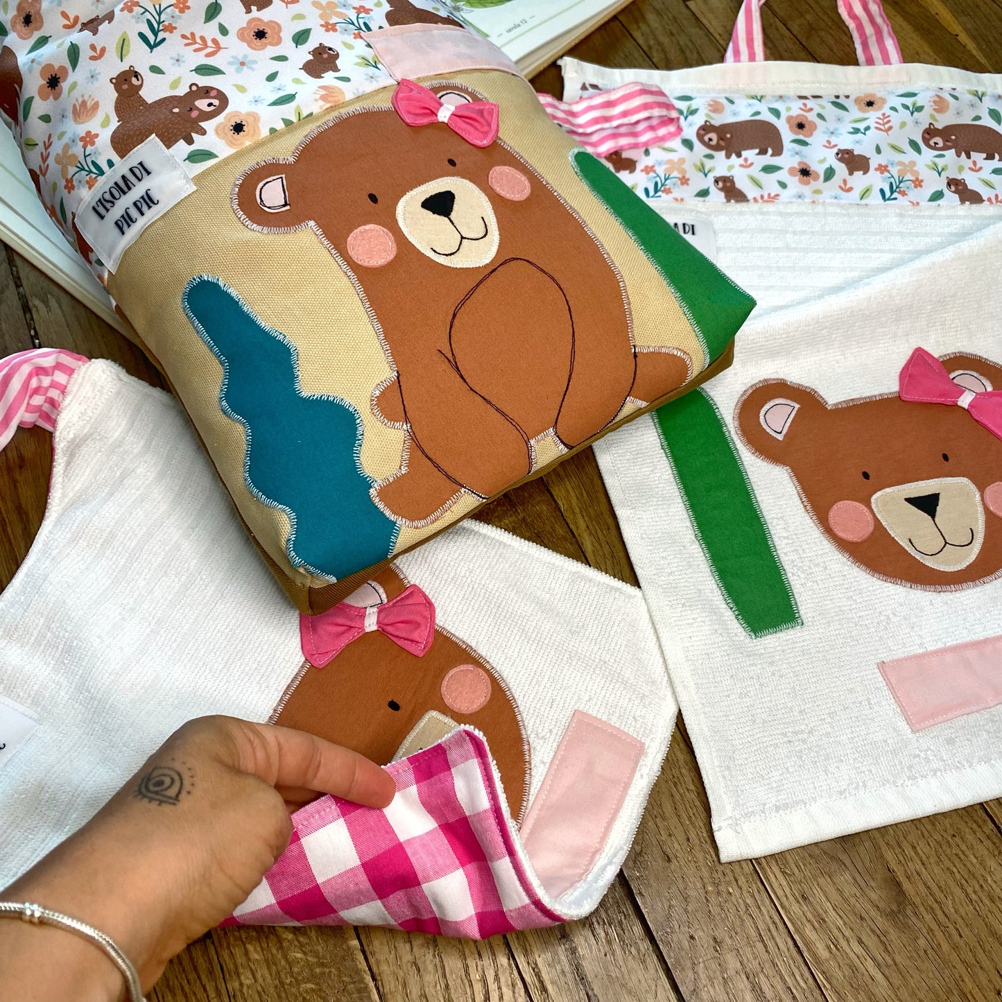 Set asilo ORSETTO ROSA