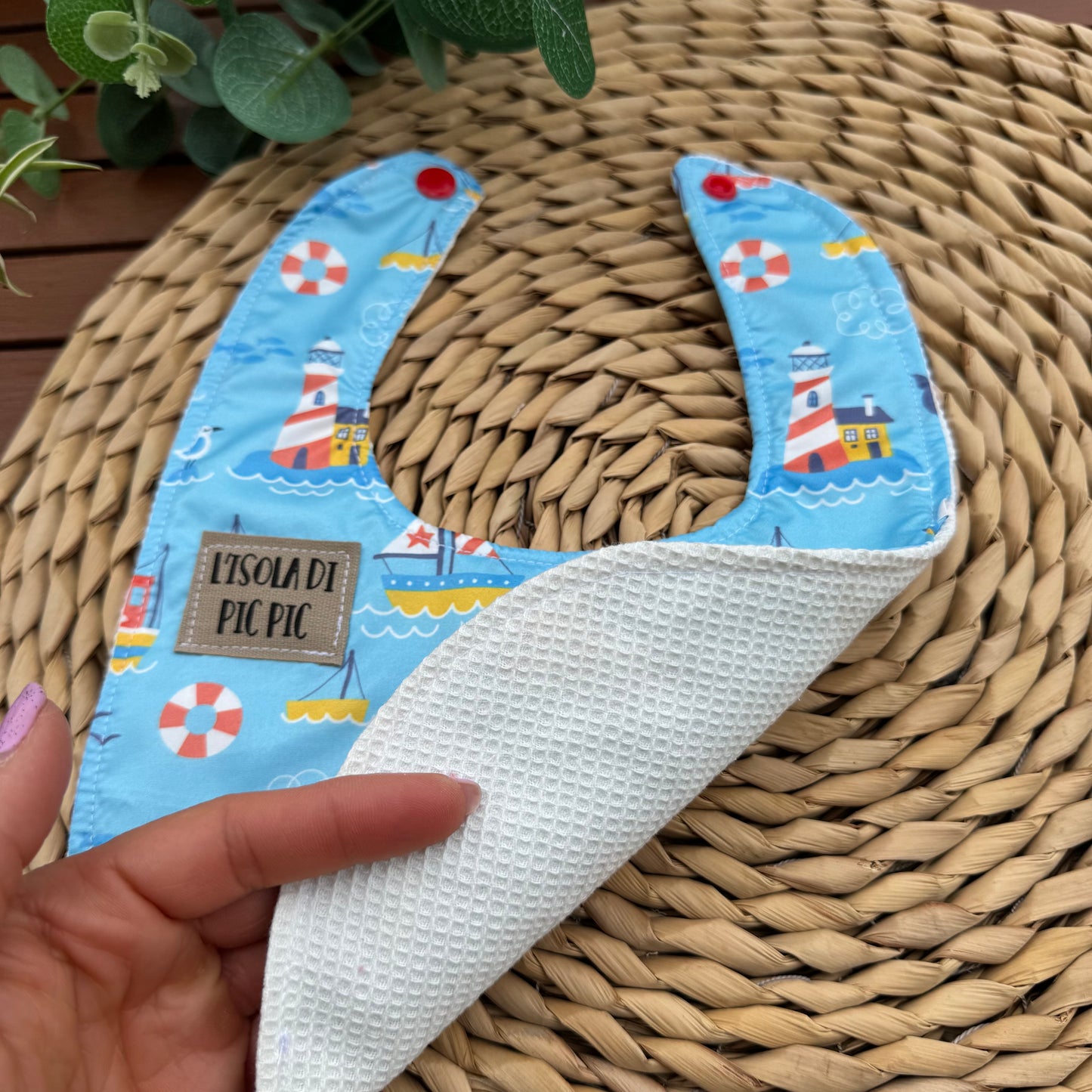 Bavaglino barchette IMPERMEABILE