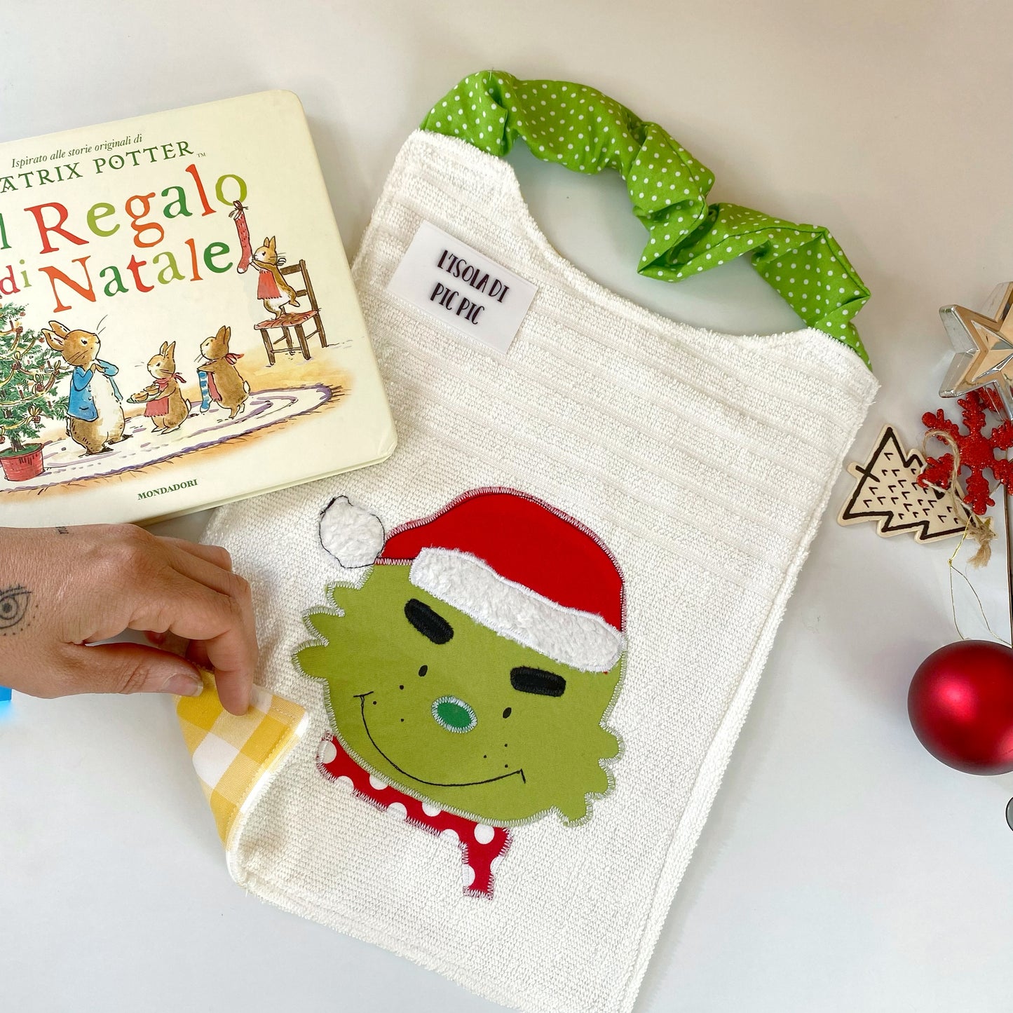 Bavaglino asilo nido e materna GRINCH