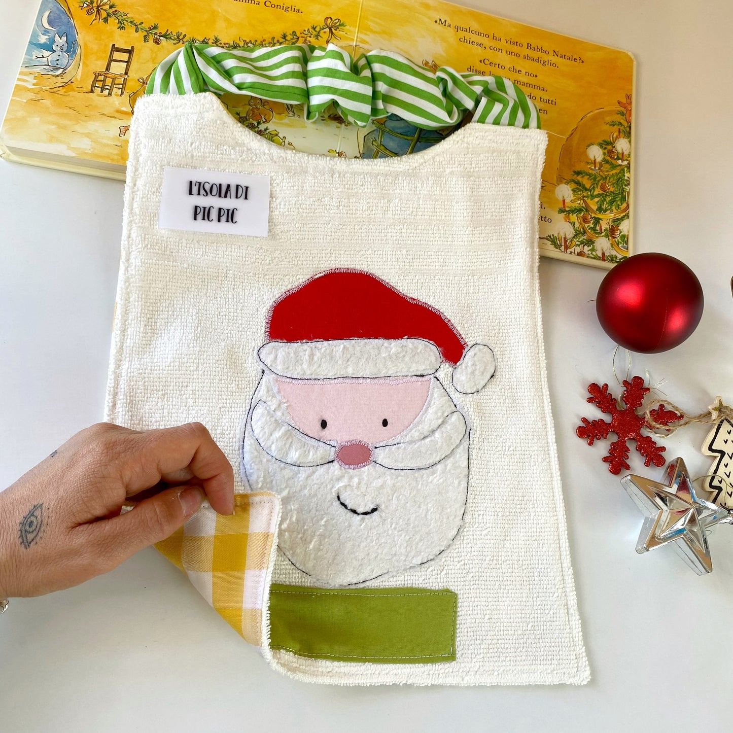 Bavaglino asilo nido e materna BABBO NATALE