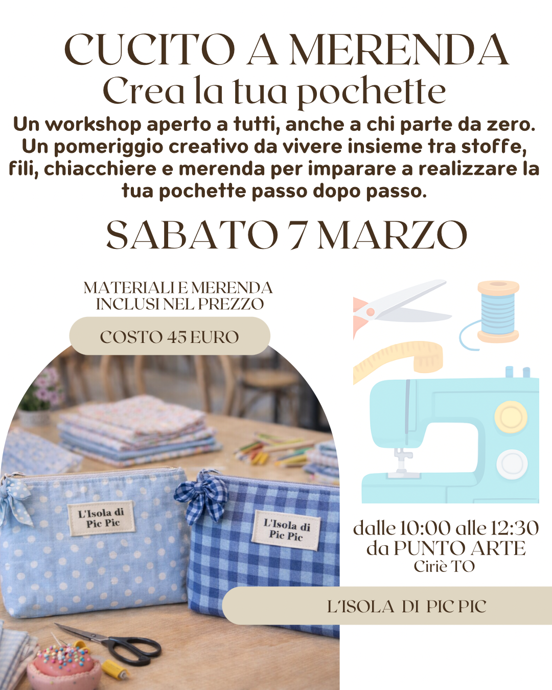 WORKSHOP CREA LA TUA POCHETTE