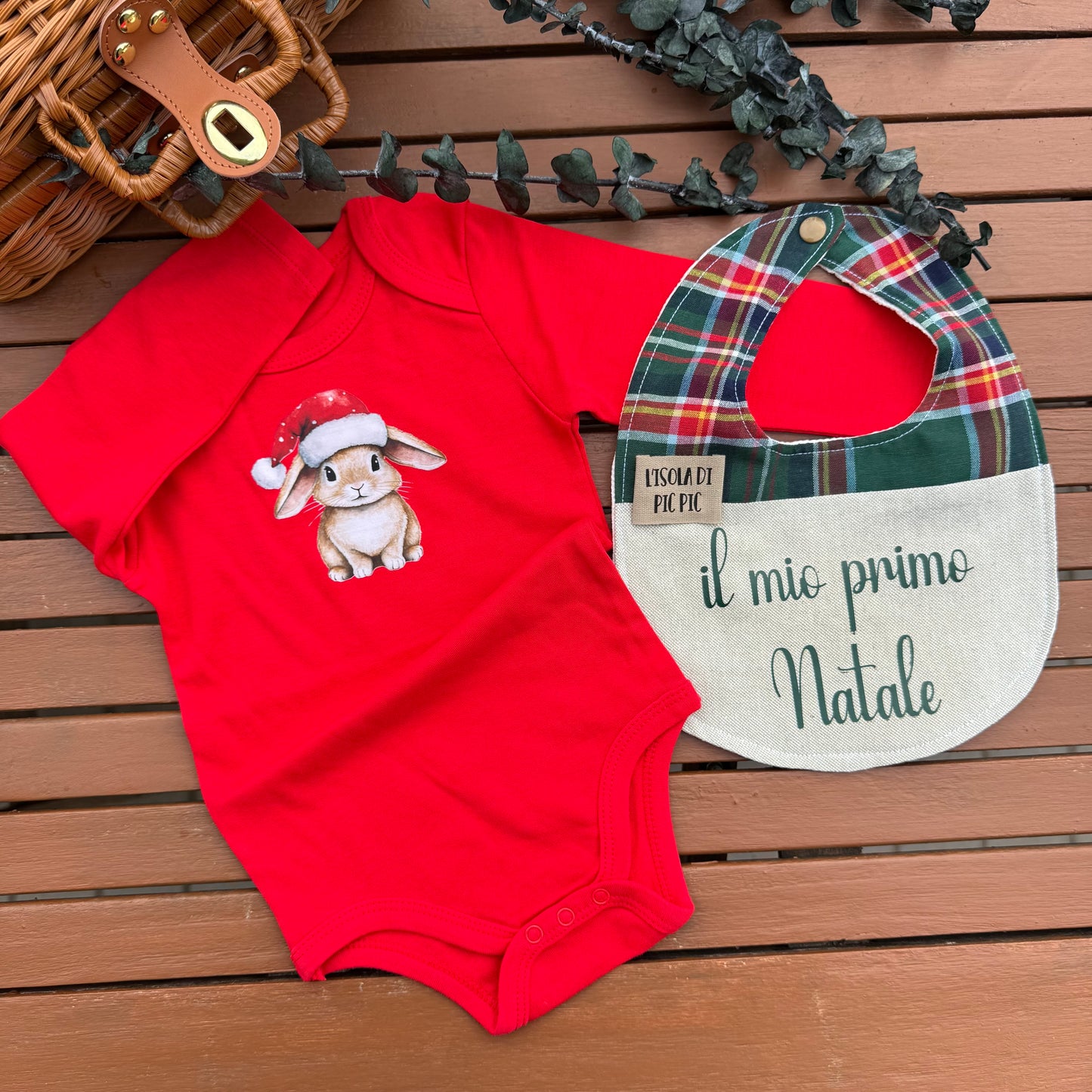 Body di Natale per bambini 6/9 mesi