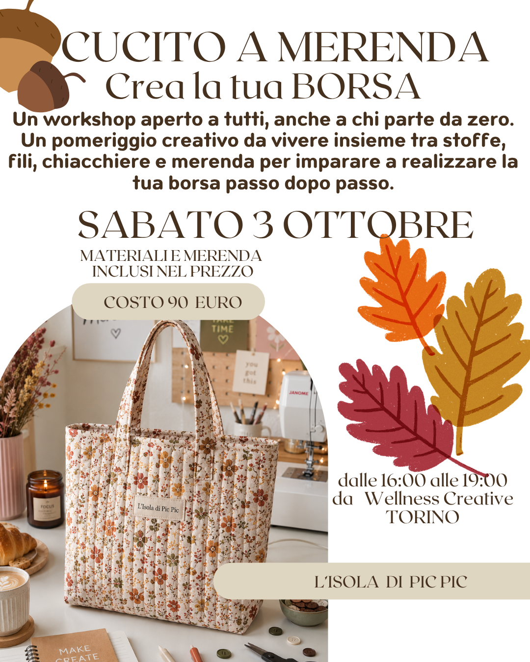 WORKSHOP CREA LA TUA BORSA (TORINO)