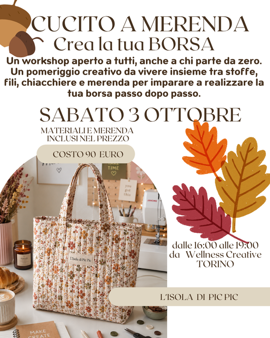 WORKSHOP CREA LA TUA BORSA (TORINO)