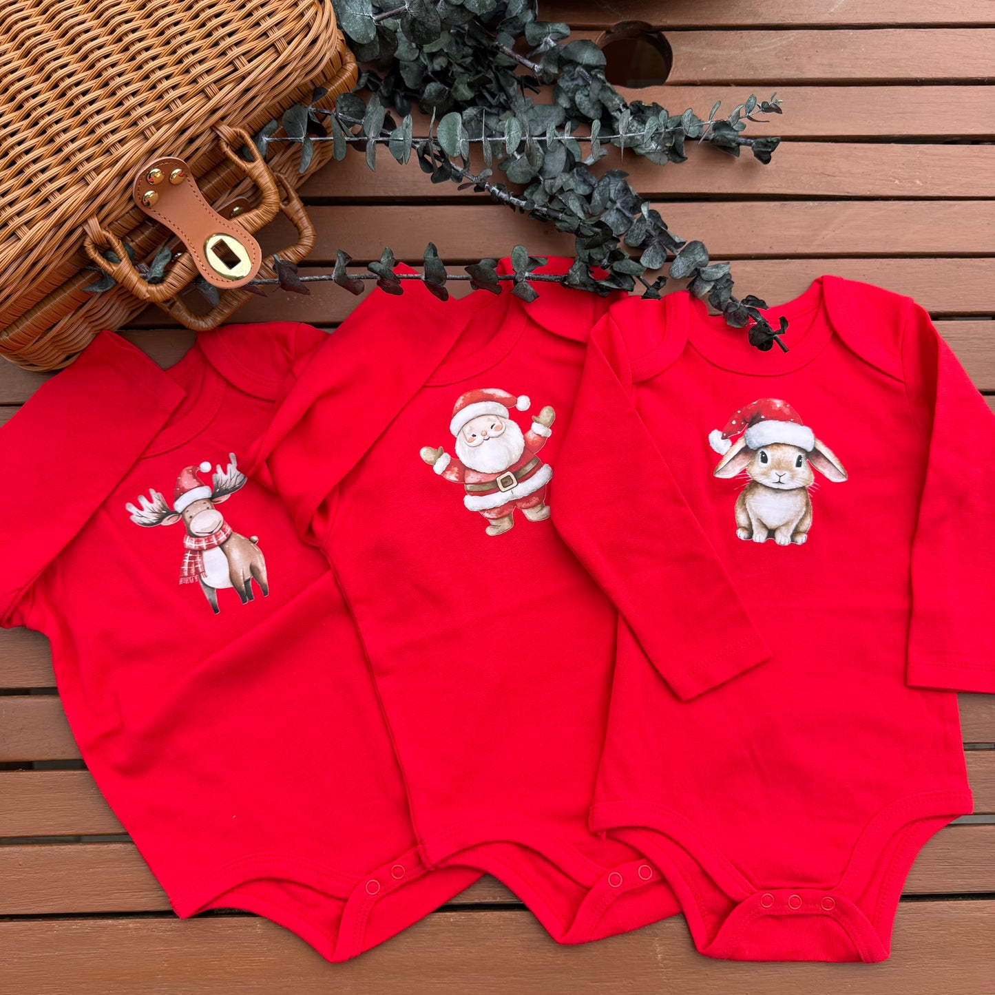 Body di Natale per bambini 6/9 mesi