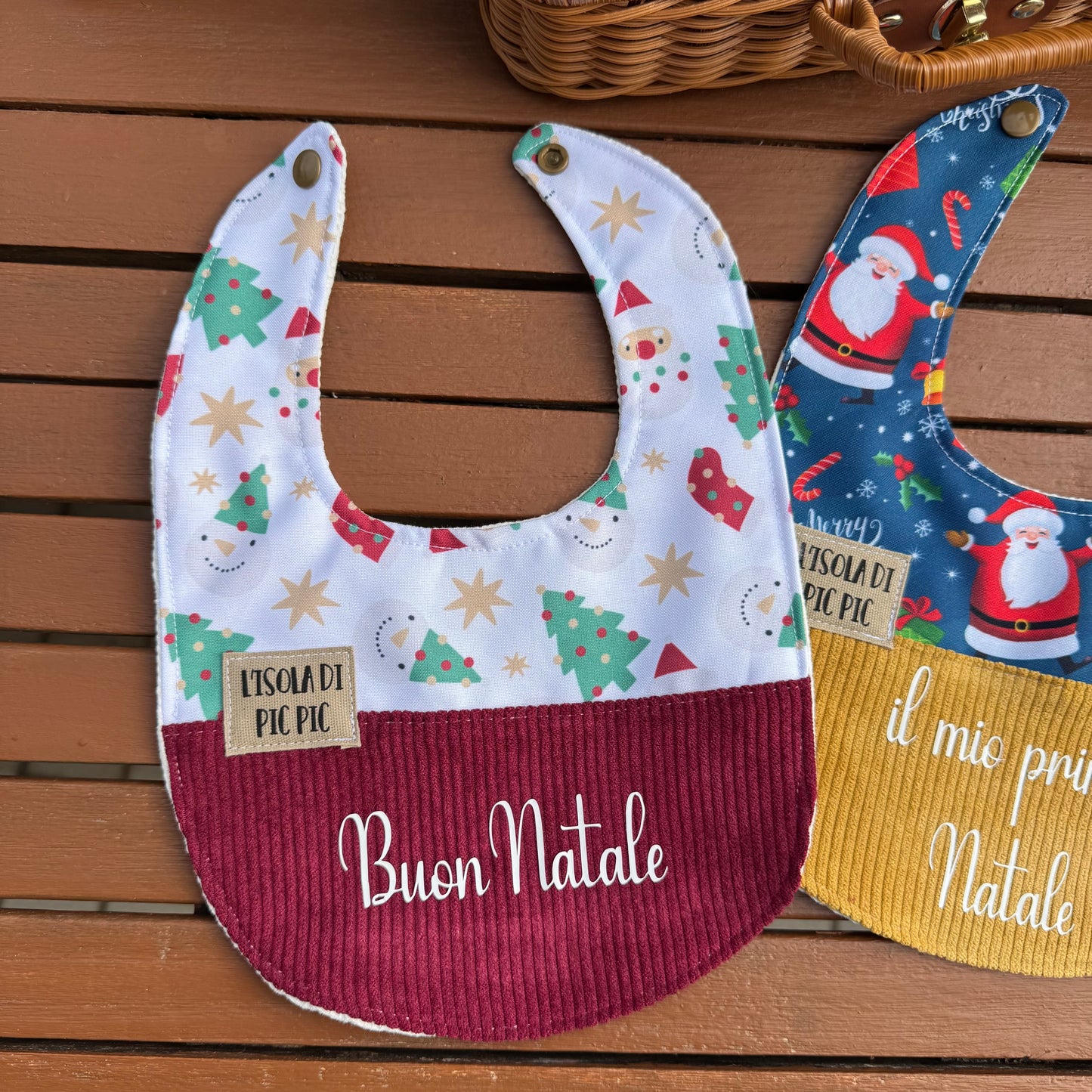 Bavaglino di Natale in velluto