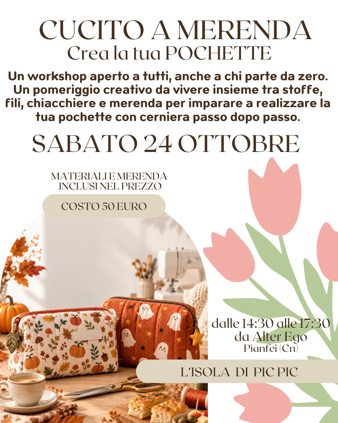 WORKSHOP CREA LA TUA POCHETTE (PIANFEI)