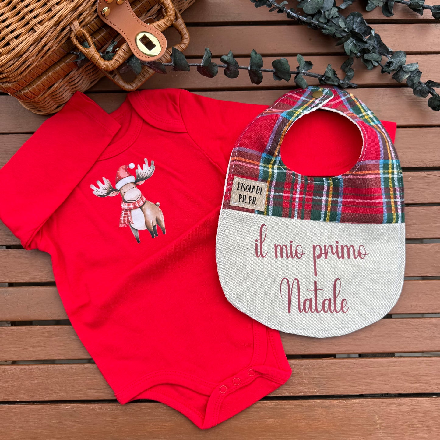 Body di Natale per bambini 6/9 mesi
