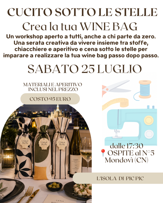 WORKSHOP MONDOVÌ CREA LA TUA WINE BAG