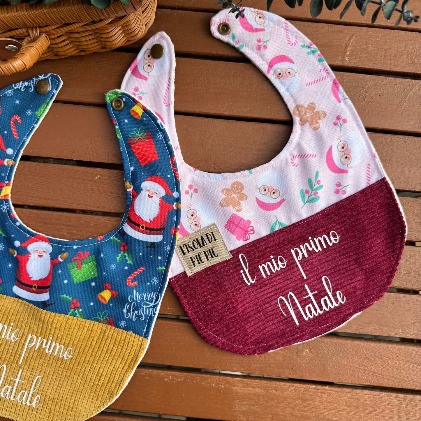 Bavaglino di Natale in velluto