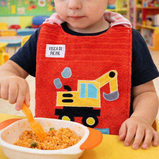 Bavaglino asilo nido e materna ESCAVATORE